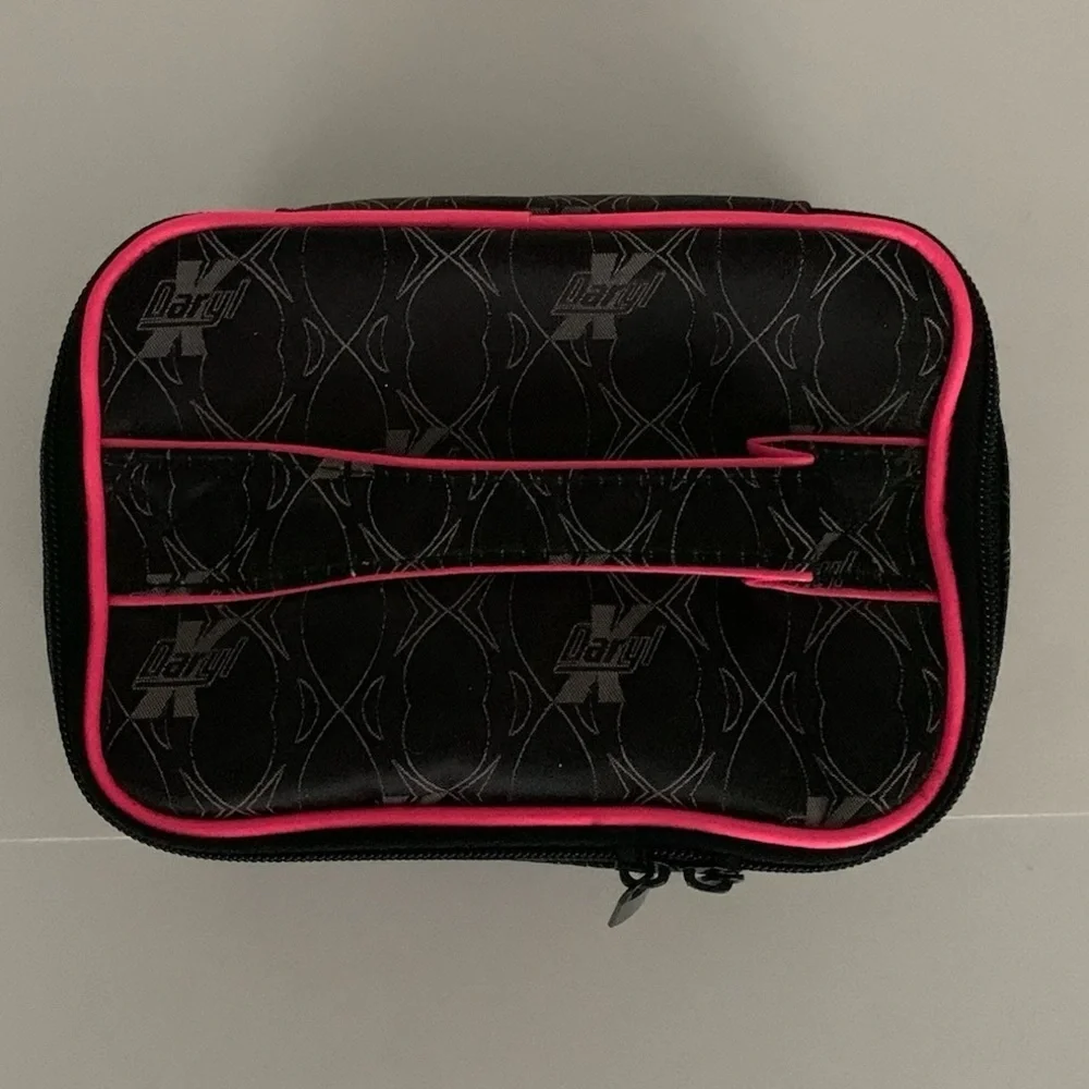 Daryl K for Beauty.com Black & Hot Pink Overnight Bag Makeup Toiletries Case